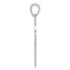 14k White Gold GRANDMA Birthstone Charm Holder Pendant