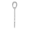 14K White Gold #1 DAD Charm