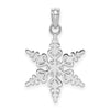 Gold Polished Snowflake Pendants