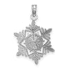 Gold Polished Snowflake Pendants