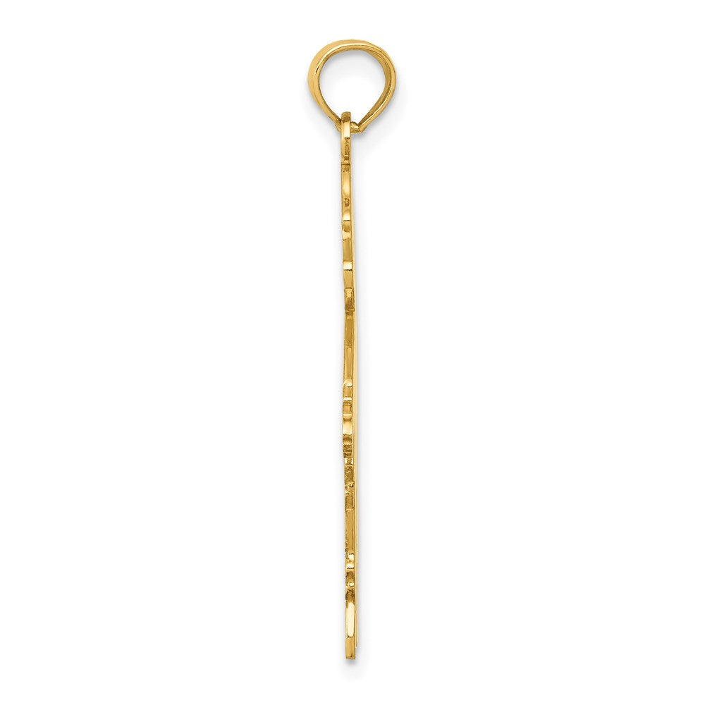 14k Flat Engravable Boy Charm