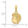 Gold Polished Child Pendants