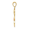 14k Yellow and Rose Gold with White Rhodium Girl Pendant