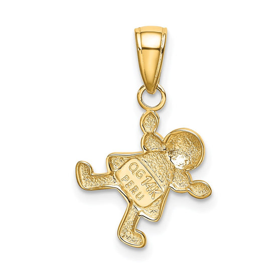 Gold Little Girl Charm