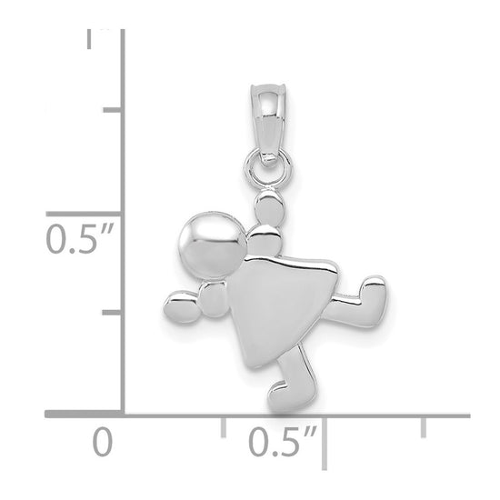 Gold Little Girl Charm