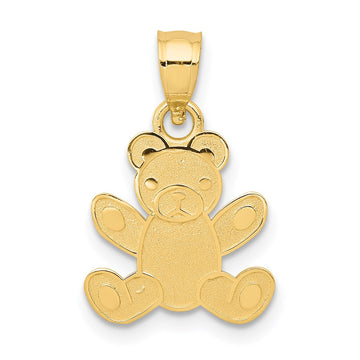 14k Teddy Bear Pendant