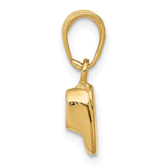 14k  3-D Baby Shoe Charm