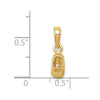 14k  3-D Baby Shoe Charm