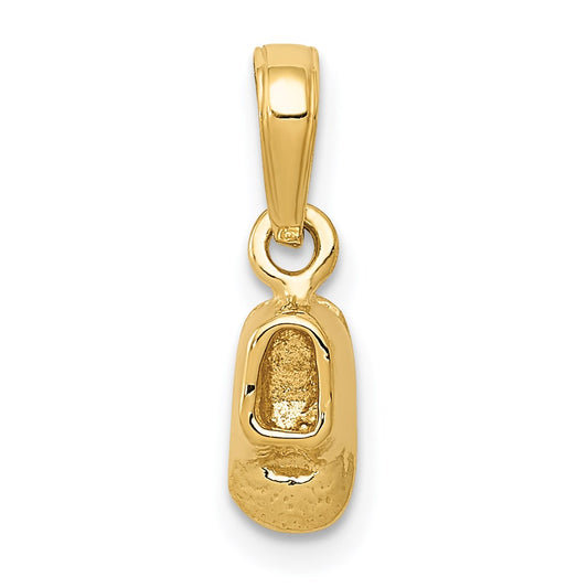 14k  3-D Baby Shoe Charm