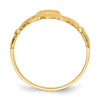 Gold Polished Claddagh Rings