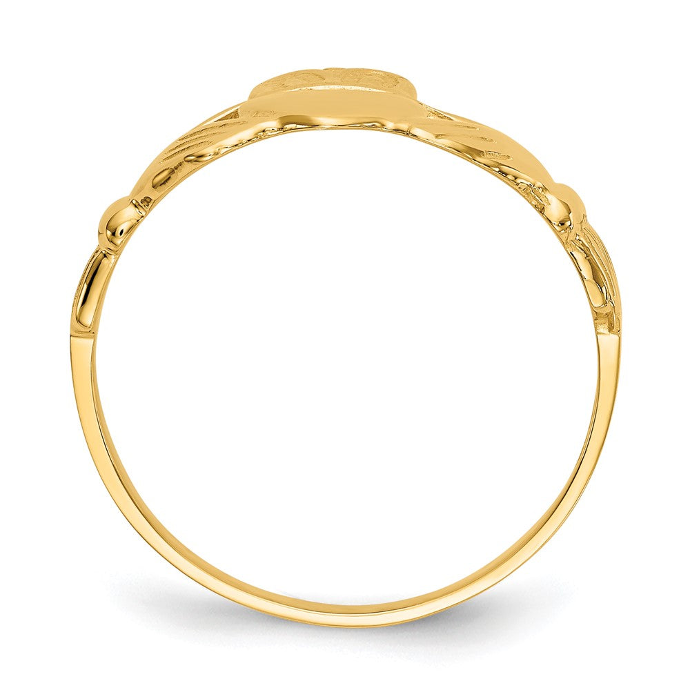 Gold Polished Claddagh Rings