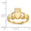 Gold Polished Claddagh Rings