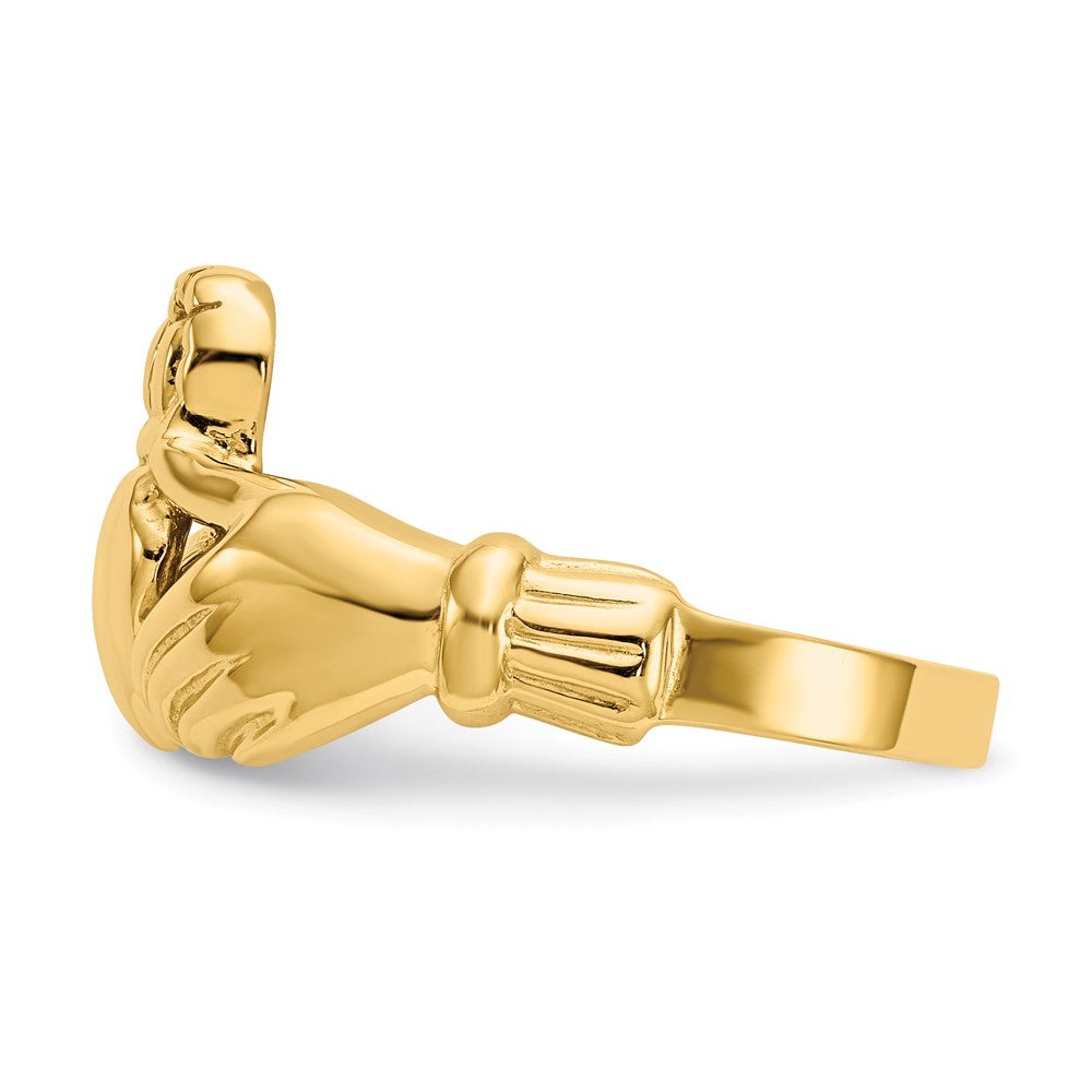 Gold Polished Claddagh Rings