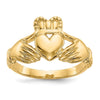 Gold Polished Claddagh Rings