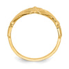 Gold Polished Claddagh Rings