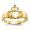 Gold Polished Claddagh Rings