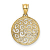 Gold Polished Filigree Pendants