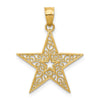 14k Filigree Star Pendant
