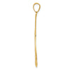 14k Large Filigree Moon Pendant