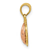14k Two Tone Ladybug Pendant