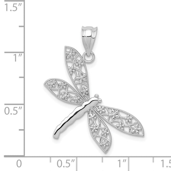 Gold Polished Dragonfly Pendants