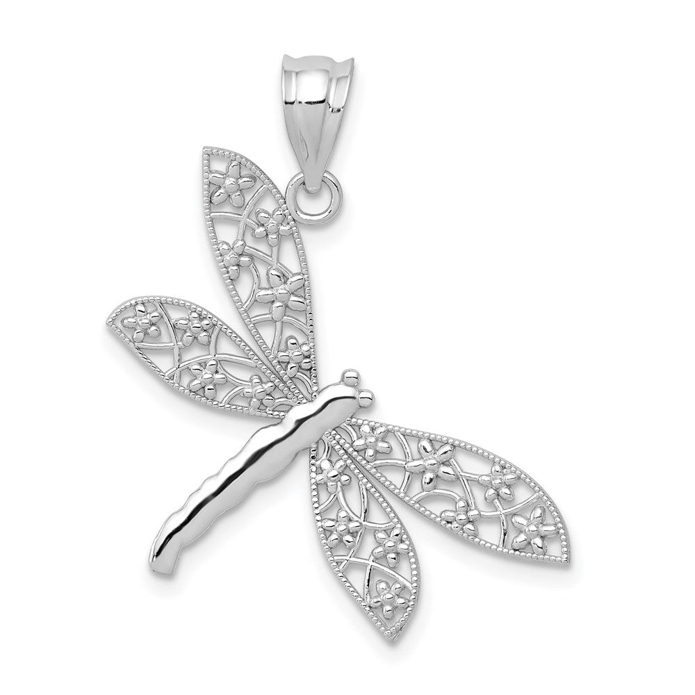 Gold Polished Dragonfly Pendants
