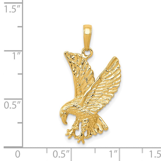 Gold Polished Eagle Pendants