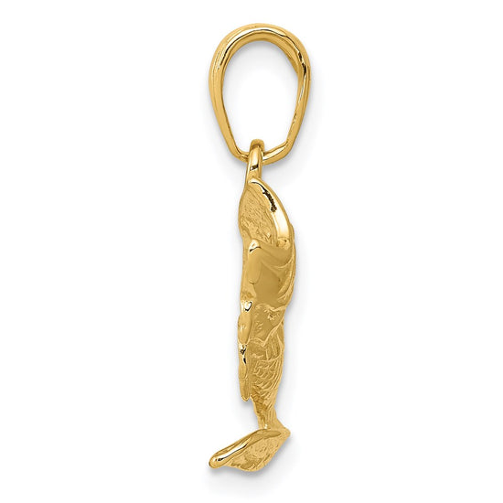 Gold Polished Fish Pendants