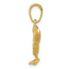 Gold Polished Fish Pendants