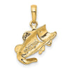 Gold Polished Fish Pendants
