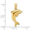 14k Polished Dolphin Charm