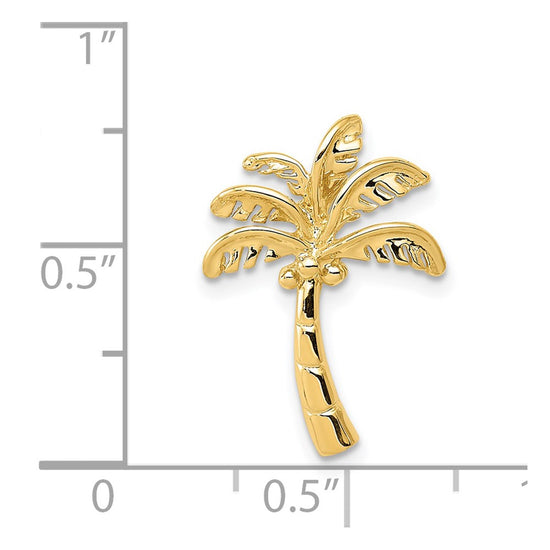 14k Palm Tree Chain Slide