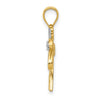 Gold Polished Palm Tree Pendants
