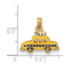 14k 3-D Enameled TAXI Pendant