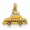 14k 3-D Enameled TAXI Pendant