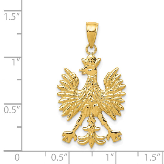Gold Polished Eagle Pendants