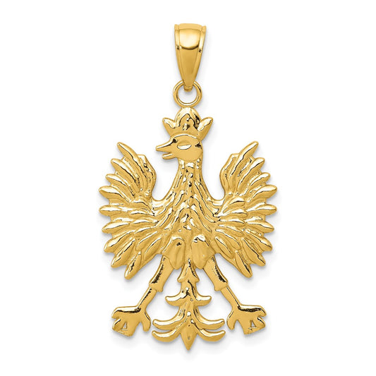 Gold Polished Eagle Pendants