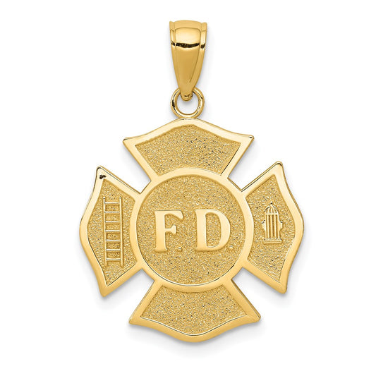 Gold Polished First Responder Pendants