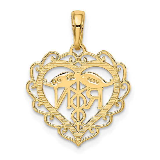 Gold Polished Medical Pendants