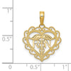 Gold Polished Medical Pendants