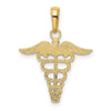 14k Caduceus Charm