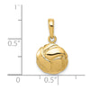 Gold Polished Volleyball Pendants
