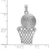 Gold Polished Basketball Pendants