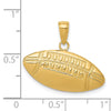 14k Polished Medium Football Charm