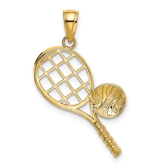 Gold Polished Tennis Pendants