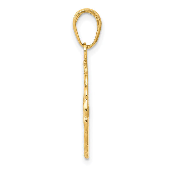 Gold Polished Swimming Pendants