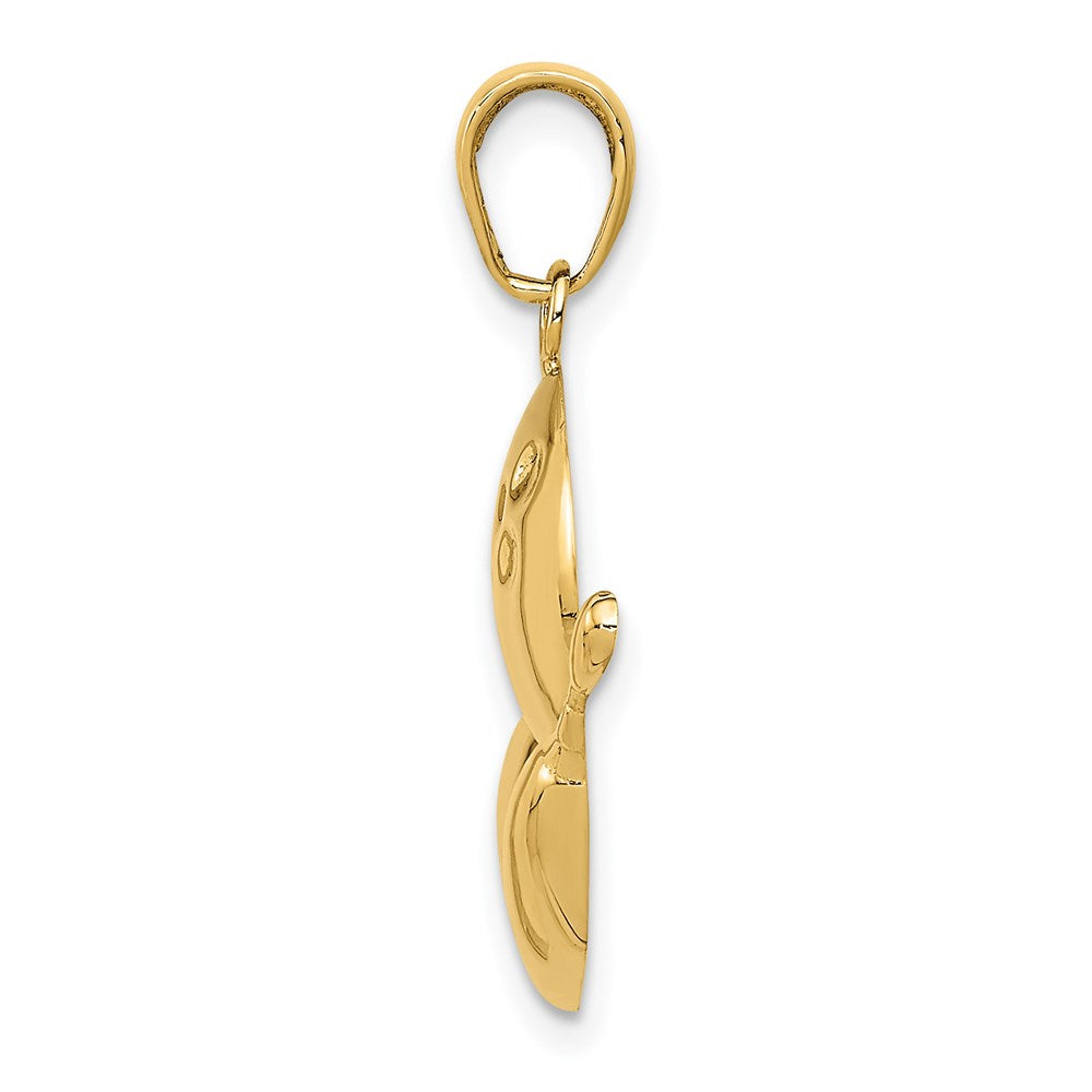 Gold Polished Bowling Pendants