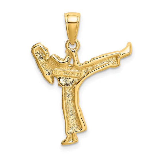 Gold Polished Karate Pendants