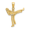 Gold Polished Karate Pendants