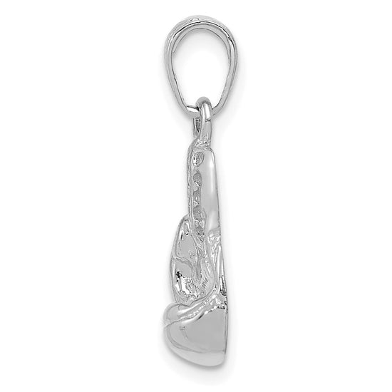 Gold Cut-out Boxing Glove Pendant